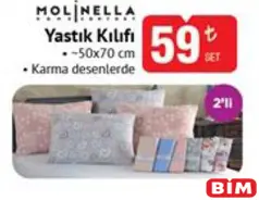 MOLİNELLA YASTIK KILIFI 50X70 CM indirimli fiyat MOLİNELLA YASTIK KILIFI 50X70 CM fiyat ve kampanya bilgisi